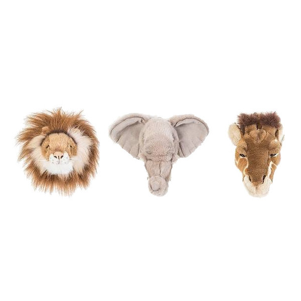 Wild & Soft Wild & Soft dierenkoppen mini wilde dieren