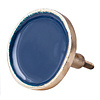 Bombay Duck deurknop navy blauw met gouden rand