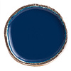 Bombay Duck deurknop navy blauw met gouden rand