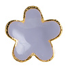 Bombay Duck deurknop bloem lichtpaars met gouden rand