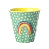 Rice melamine beker regenboog Rainbow and Stars print