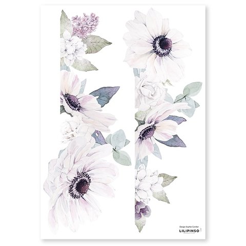 Lilipinso muursticker bloemen anemonen