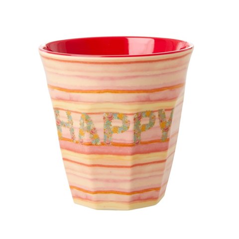 Rice melamine beker Happy print