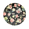 Rice melamine bord rond Dark Rose print