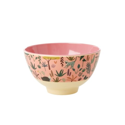 Rice melamine schaaltje All Over Jungle print roze