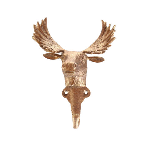 La Finesse wandhaakje eland goud