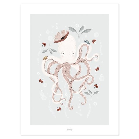 Lilipinso poster kinderkamer octopus