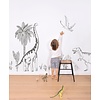 Lilipinso muursticker kinderkamer Tyrannosaurus Rex