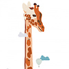 Mimilou muursticker kinderkamer meetlat giraffe