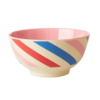 Rice melamine kom strepen Candy Stripes print