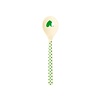 Rice melamine theelepel  hartjes print groen