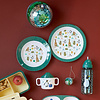 Rice melamine kinderbord Party animal print groen