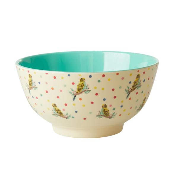 rice Denmark Rice melamine kom parkieten Budgie print