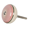 Clayre & Eef deurknopje rond  roze creme
