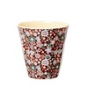 Rice melamine beker Fall Floral print bruin