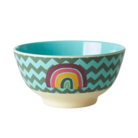 rice Denmark Rice melamine kom Zig Zag met regenboog