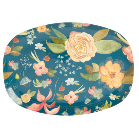 Rice melamine bord bloemen Selma's Fall Flower print