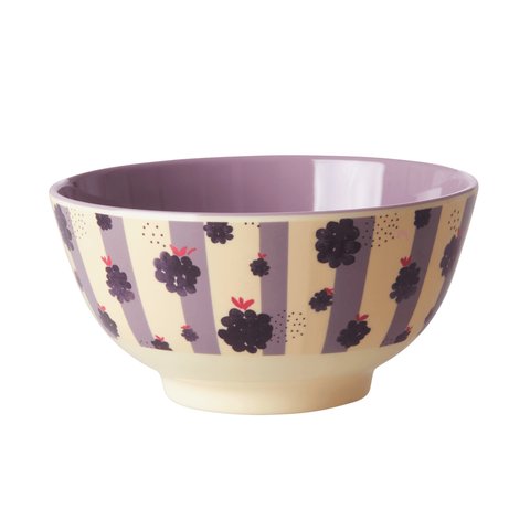 Rice melamine kom Blackberry Beauty print