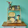 Rice melamine bord ovaal Sweet butterflies groen