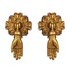 Sass & Belle deurknopjes hand goud set van 2