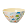 Rice melamine salade schaal vissen