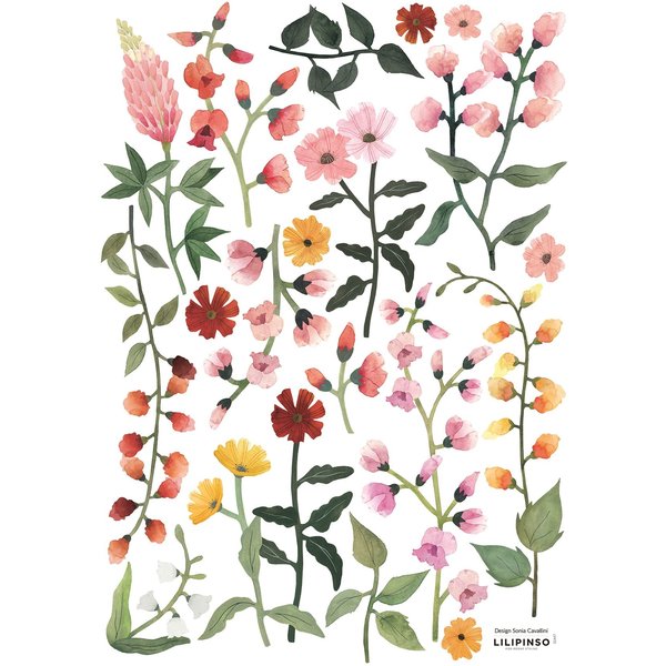 Lilipinso Lilipinso muursticker kinderkamer bloemen Fleurs Sauvages