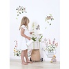 Lilipinso muursticker kinderkamer gieter met bloemen