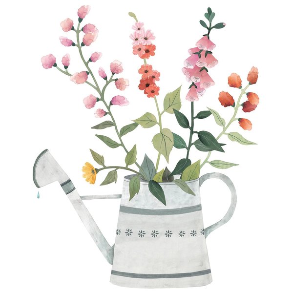 Lilipinso Lilipinso muursticker kinderkamer gieter met bloemen