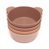 Petit Monkey schaaltjes beer set van 2 mahogany rose