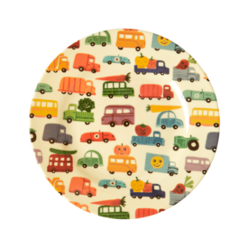 rice Denmark Rice melamine kinderbord Happy Cars print