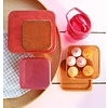 A Lovely Little Company lunchbox glitter Autumn Pink set van 4