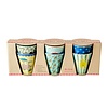 Rice melamine bekers Funky prints blauw