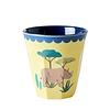 Rice melamine bekers Funky prints blauw