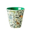 Rice melamine bekers Funky prints blauw