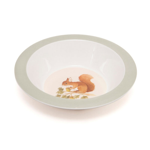 Petit Monkey Petit Monkey melamine schaal eekhoorn sage