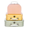 Sass & Belle koffer set stippen Earth Tones