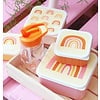 A Lovely Little Company lunchbox regenboog set van 4