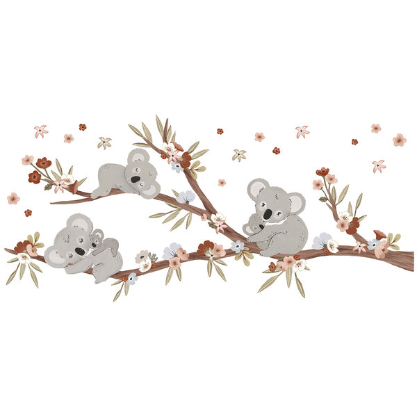 Lilipinso Lilipinso muursticker kinderkamer tak met koala's