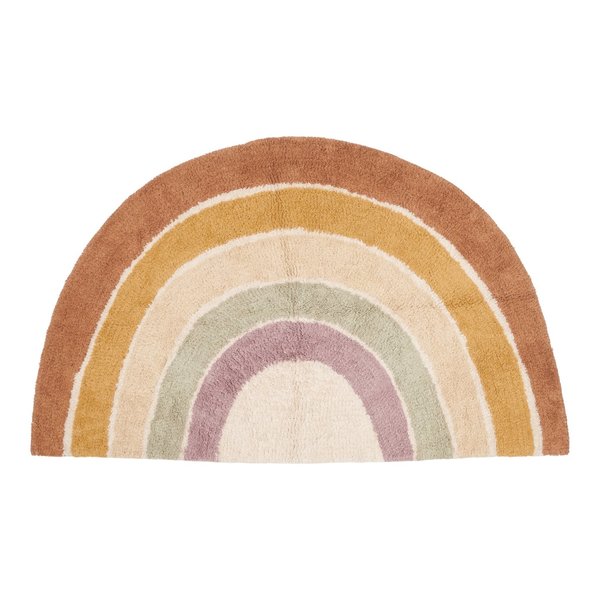 Little Dutch Little Dutch vloerkleed kinderkamer regenboog vorm Little Vintage Rainbow