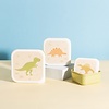 Sass en Belle snackbox sterren Set van 3  dino's