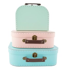 Sass & Belle Sass & Belle speelgoedkoffers pastel kleuren