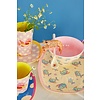 Rice melamine kom vissen Fish print creme