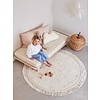 Tapis Petit vloerkleed kinderkamer rond Emma Dots pink