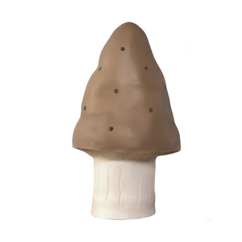 Figuurlamp paddenstoel chocolade bruin