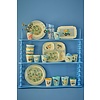 Rice melamine kinderservies Farm print blauw