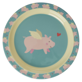 rice Denmark Rice melamine kinderbord Flying Pig