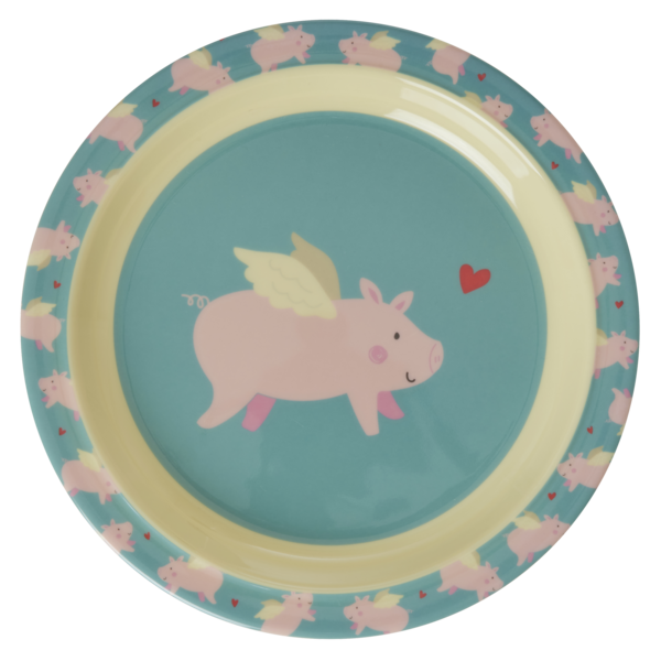 rice Denmark Rice melamine kinderbord Flying Pig