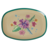 Rice melamine bord ovaal Arda Bloom print