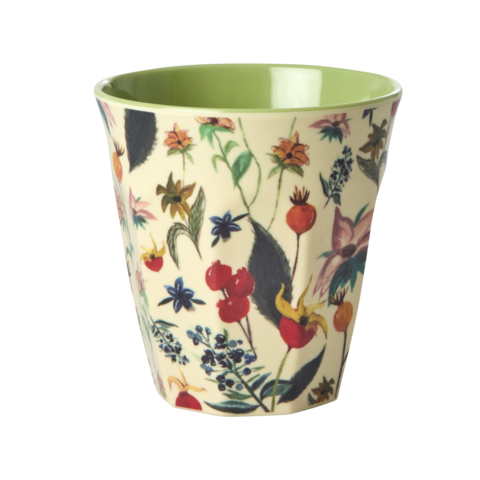 Rice melamine beker Rosebud print