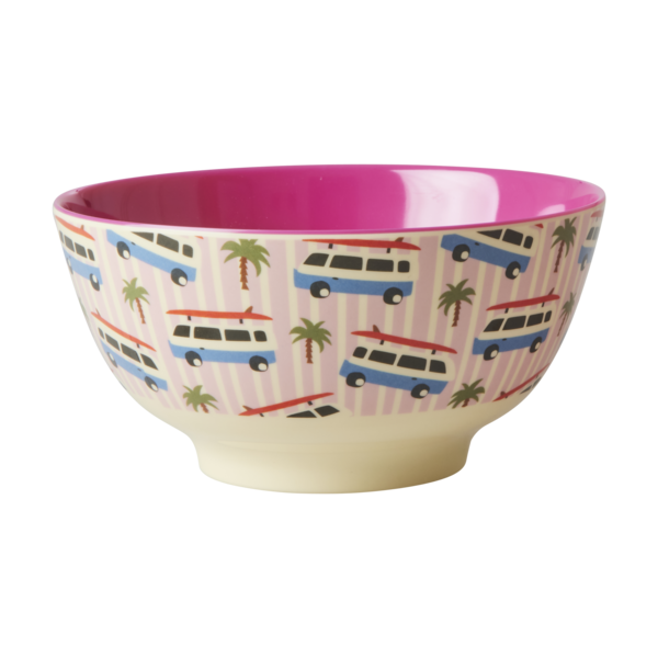 rice Denmark Rice melamine kom  auto's Surf Van print roze